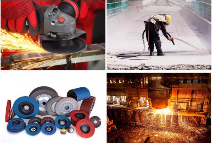 Çevre dostu Yüksek Saflıklı Beyaz Erimiş Alümina WFA 99% Alüminyum Oksit Korundum Silikon Karbid Tozu ile 4