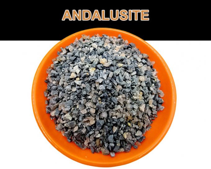 56-58% Al2o3 Ateşli Andalusit Fiyat 0-1mm 1-3mm 200 mesh Ateşli hammaddeler 0