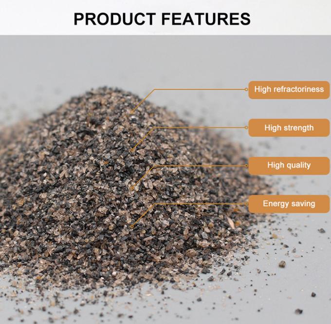 56-58% Al2o3 Ateşli Andalusit Fiyat 0-1mm 1-3mm 200 mesh Ateşli hammaddeler 1