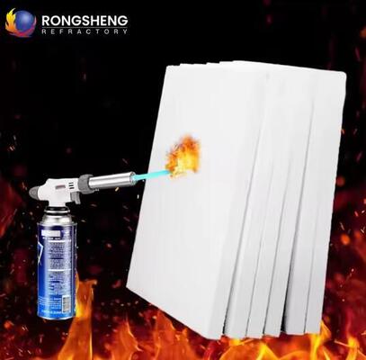 Çin Polikristalin Mullite Fiber Boards 1600C 1800C Mullite Keramik Fiber Board Refractory Furnace Lining Insulation Plate