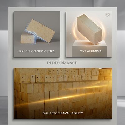 High Alumina Curved Refractory Brick Special Shaped for Rotary Kiln Inner Lining