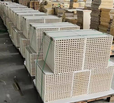 Seramik Çömlek Mobilyaları Cordierite Mullite Destek Plakası Refractory Çömlek Rafı Cordierite Mullite Taşları Tünel Çömlekleri İçin