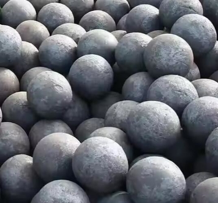 Yüksek kromlu 20-180mm sahte öğütme medya topu Maden sement güç endüstrisi