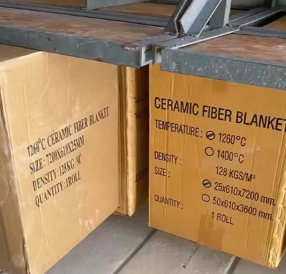 6-50mm Kaowool Fiber Battaniye Sıcaklığa dayanıklı yalıtım 1430 Keramik Fiber Battaniye Fırın kaplama için
