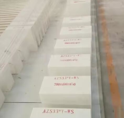 Fabrika Fiyatı Dökme Zirkonya Korundum Tuğla Azs Cam Fırını İçin Ateşli Tuğla