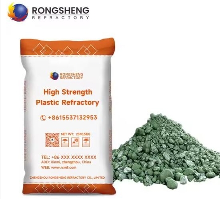 Yüksek Alümina Seramik Plastik Refractory Mortar Zircon Chrome Corundum Sıcak Yüksek Fırınlar için Giyim Direncili Refractory Plastik