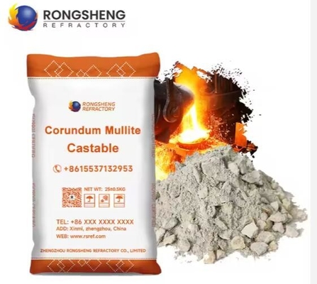 Yüksek Kaliteli Düşük Sement Refractory Castings 1600C Corundum Mullite Kullanım Dayanıklı Yüksek Sıcaklıklı Fırın Döşeme için