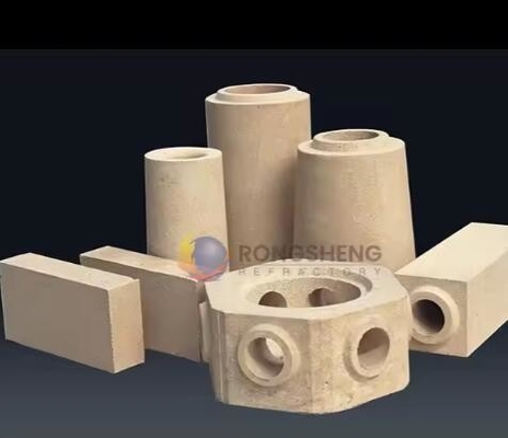 Yüksek Güçlü döküm katı koşucu tuğlalar alümina katı gözenekli nozel tuğlaları