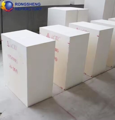 High Temperature Fused Cast Bricks Refractory Zirconia Corundum Brick AZS-41, AZS-36, AZS-33 For Glass Furnace