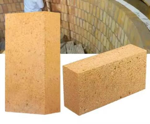 Yüksek Alümina Silikat Ateş Yapışkan Tuğlaları 230*114*65mm Elektrik Yay Fırını için Ateş Tuğlaları