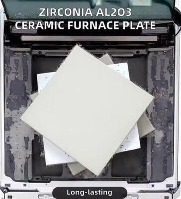 Yüksek Sıcaklık Fırını İçin Zirkonya Al2O3 Seramik Levha Endüstriyel Seramik Uygulama Özel Kesme Bükme İşleme