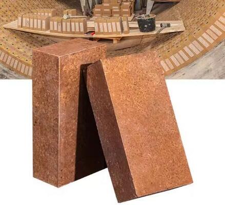 Yüksek Sıcaklık Refrakter Manyezit Tuğla Mükemmel Cüruf Direnci Çelik Fırın Astarları İçin Sinterlenmiş Manyezit Tuğlalar