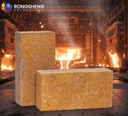 Yüksek Sıcaklık Refrakter Manyezit Tuğla Mükemmel Cüruf Direnci Çelik Fırın Astarları İçin Sinterlenmiş Manyezit Tuğlalar
