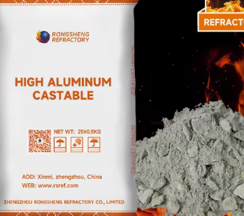 Yüksek Performanslı Refractory döküm Yüksek alümina Düşük sement döküm endüstriyel fırınlar Monolit Refractory kaplama malzemeleri