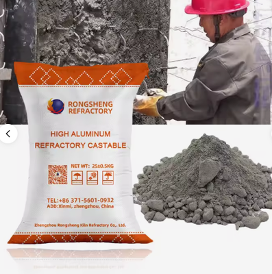 Yüksek Performanslı Refractory döküm Yüksek alümina Düşük sement döküm endüstriyel fırınlar Monolit Refractory kaplama malzemeleri