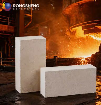 Yüksek Güçlü Isı Şok Dayanıklı Refractory Tuğla Korundum Endüstriyel Fırınlar İçin Mullite Ateş Tuğlaları