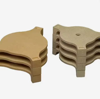 Rongsheng Refractory High Temperature Cordierit Mullite Batts Keramik Fırın Mobilyaları Cordierite Board Fırın Rafları Destek Plakası