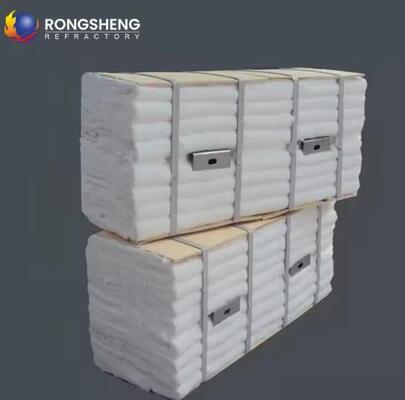 Düşük Isı İletkenliği HZ Zirkonyum Elyaf Modülü Refractory Thermal Isolation 1600°C Kaldırma Fırını için Seramik Elyaf Modülü
